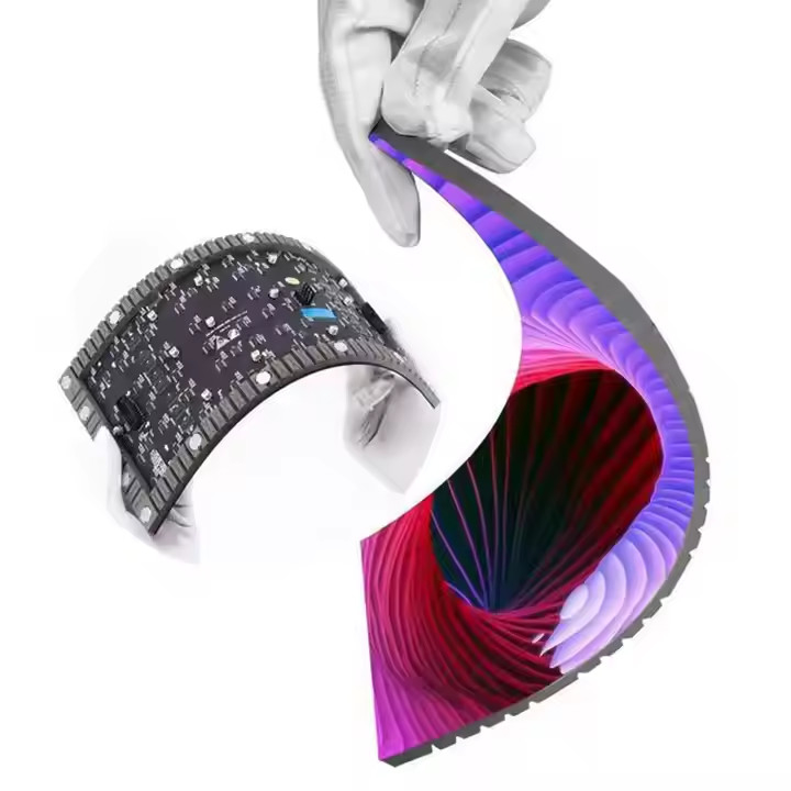 P4 Curving LED Video Screen Curtain Ευέλικτη οθόνη LED πλήρους χρώματος