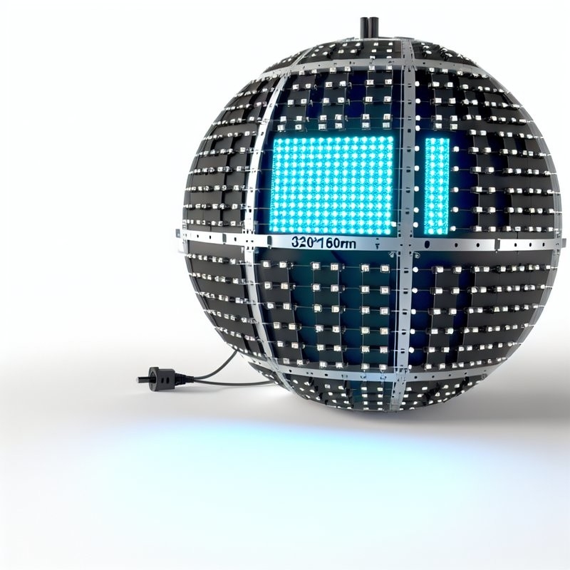 Οθόνη LED Sphere DC5V με μέγεθος Module 320*160mm και τσιπ LED Epistar