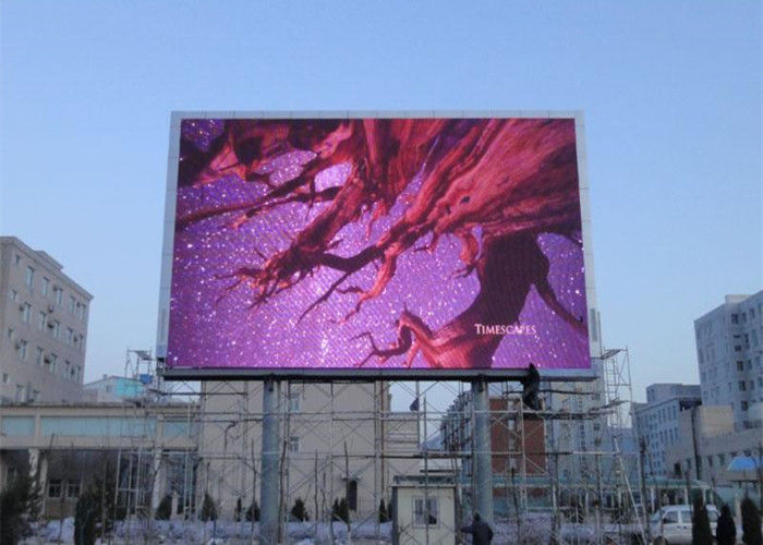 Εικονική οθόνη LED Σταθερή εγκατάσταση P10 Εξωτερική διαφήμιση LED πλήρους χρώματος Πίνακα διαφημίσεων
