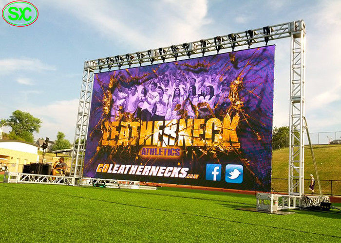 P4.8mm επίδειξη των υπαίθριων οδηγήσεων ενοικίου για τον πίνακα των υπαίθριων οδηγήσεων σκηνικού Backgroud