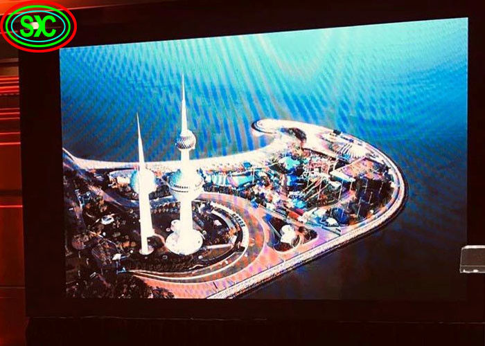 Υπερ- λεπτή οθόνη LED Smd P1.25 τοίχος 2k 4k 16:9 οθόνη βίντεο LED εσωτερικό πλήρες χρώμα