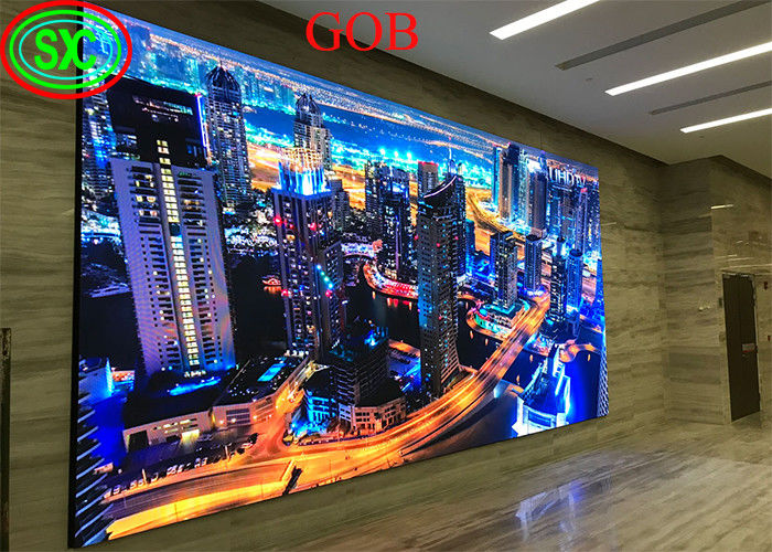 GOB P1.8mm P2mm P2.5mm P2.6mm Εσωτερική οθόνη LED πλήρους χρώματος SMD1515 μεγάλης εικόνας
