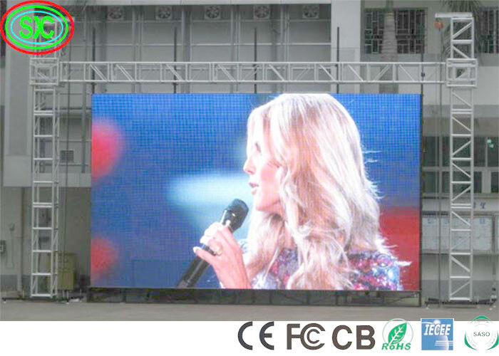 FCC IECEE 6000cd 40000dots/sqm 1R1G1B Σκηνή LED οθόνες πλήρους χρώματος LED οθόνη