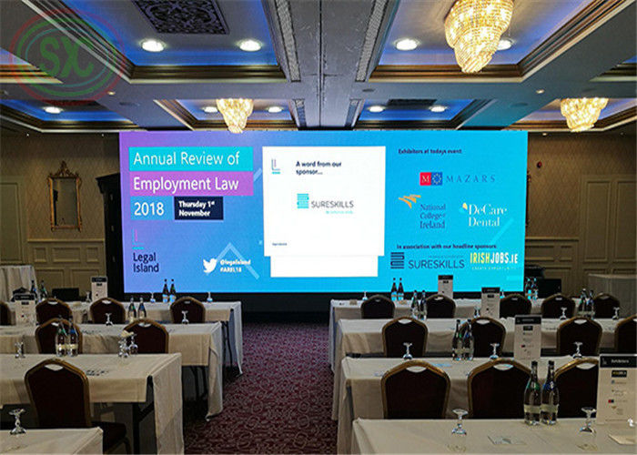 Μικρή κατανάλωση εσωτερικών LED τοίχων P3, P3.91, P4.81 οθόνη LED για ακαδημαϊκές συναντήσεις