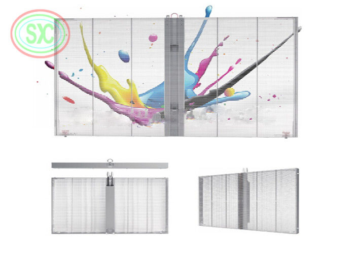 Υλικό αλουμινίου για το ντουλάπι Διαφανής οθόνη LED G7.82-7.82 για την απόδοση