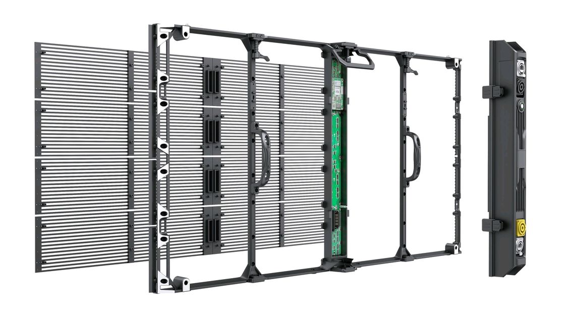 Ελαφρύ ντουλάπι διαφανούς οθόνης LED G7.82-7.82 6.2kg Βάρος μονάδας 0.2KG/PC Μέθοδος οδήγησης Μέθοδος οδήγησης