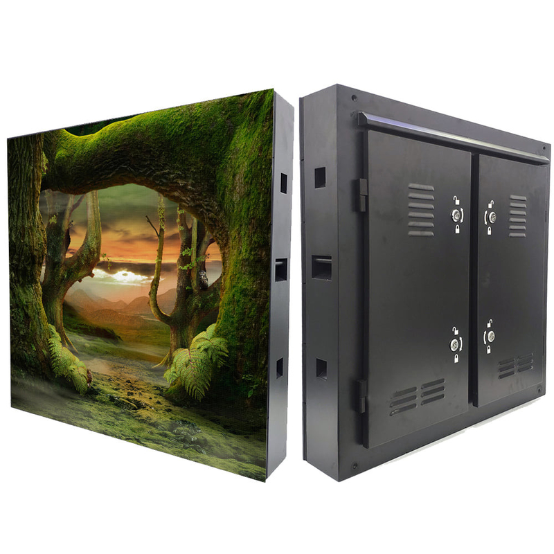HD σταθερός εγκαταστήστε p8 960x960mm υπαίθριες αδιάβροχες διαφημιστικές οδηγημένες επιτροπές οθόνης γραφείων σιδήρου