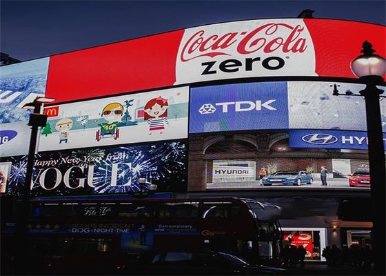 P10 υπαίθρια οδηγημένη οθόνη, αδιάβροχος καμμμένος IP65 τηλεοπτικός τοίχος