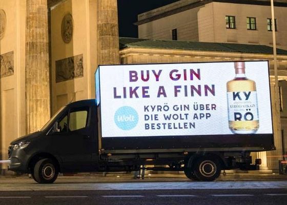 Καλή τιμή Κινητή έξυπνη υπαίθρια οδηγημένη οθόνη P8 που καθορίζεται στα φορτηγά IP65 αδιάβροχα σε απευθείας σύνδεση