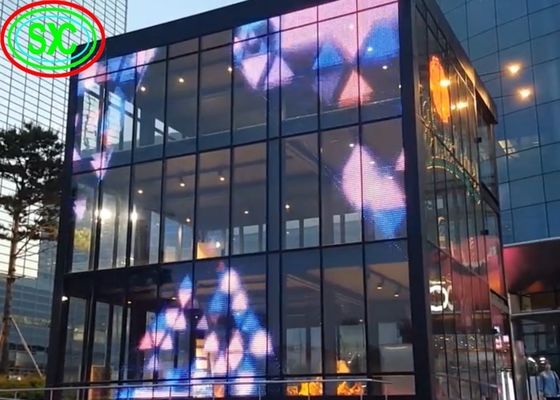 Διαφανής οθόνη επίδειξης τοίχων τσιπ P12.5mm Epistar με 5 έτη εξουσιοδότησης