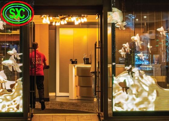 G3.91-7.82 Διαφανής οθόνη LED Ανερόφθαλμη IP43 και ελαφρύ ντουλάπι για εύκολη εγκατάσταση