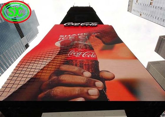 Καλή τιμή P10 Εξωτερική οθόνη LED υψηλής φωτεινότητας 10mm Pixel Pitch IP65 Αδιάβροχη 5000cd/M2 σε απευθείας σύνδεση