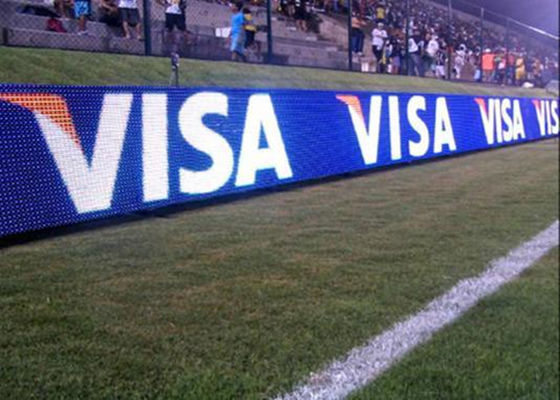 Διαφήμιση περιμέτρου ποδοσφαιρικού σταδίου Billboard P5 Στάδιο LED βίντεο πανό