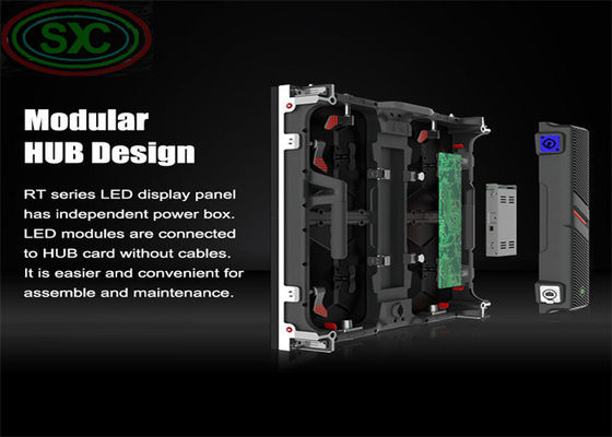 μεγάλη υψηλή φωτεινότητα εσωτερική Led Billboard P3.91 Led Panel 500*500mm