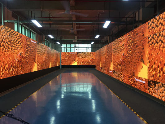 Εσωτερική οθόνη πλήρους χρώματος LED SMD P3.91 Προσαρμοσμένη διαφήμιση βίντεο τοίχος φόντου