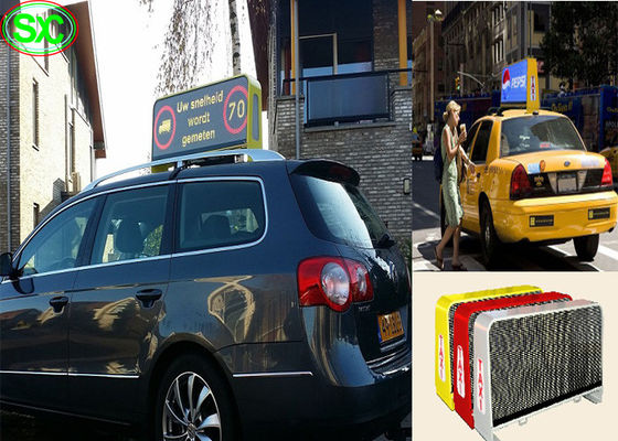 η οθόνη επίδειξης σημαδιών των οδηγήσεων αυτοκινήτων 3G WIFI IP65, υψηλή αναζωογονεί το κινούμενο σημάδι P5 12V των οδηγήσεων