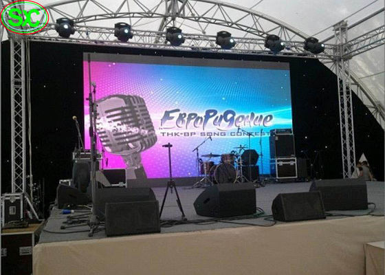 Υψηλή φωτεινότητας P8 υπαίθρια οδηγημένη ενοίκιο διακόσμηση γεγονότος επίδειξης Rgb τηλεοπτική