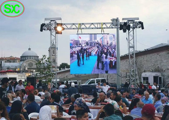 Καλή τιμή Υψηλή φωτεινότητα HD P3.91 που κρεμά την οδηγημένη περίπτωση κύβων αργιλίου επίδειξης υπαίθρια σε απευθείας σύνδεση