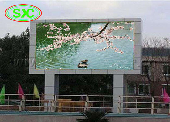 Καλή τιμή Οθόνη των υπαίθριων οδηγήσεων επίδειξης P10 των υψηλών φωτεινότητας πλήρων οδηγήσεων χρώματος σε απευθείας σύνδεση