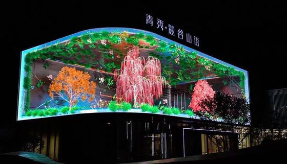 Υψηλής ποιότητας P5 960X960mm Διαφήμιση Σταθερή εγκατάσταση Αδιάβροχο LED τοίχος βίντεο, υποστήριξη καμπύλη Στροφή σχεδιασμός,3840hz