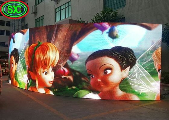 Mtbf 5000 ωρών Αλουμινίου σταθερή LED οθόνη με 192 * 192mm μέγεθος ενότητας και ανθεκτικό υλικό ντουλάπι