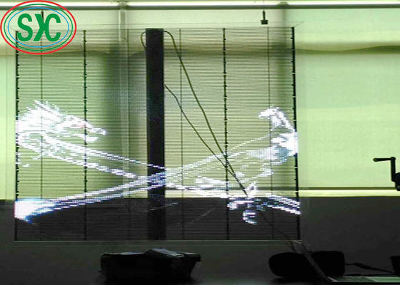 Καλή τιμή Διαφανής οθόνη LED υψηλής φωτεινότητας, πλήρους χρώματος, SMD2525, IP54, μεγάλη διάρκεια ζωής σε απευθείας σύνδεση