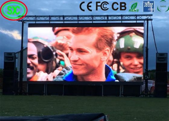 SMD2121 Εξωτερική διαφήμιση Πλήρης χρώσης LED ενοικιαζόμενη οθόνη 3 έτη εγγύηση