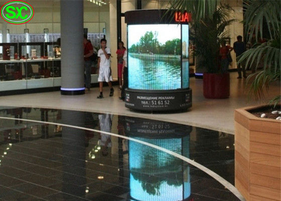 Καλή τιμή Μαλακό εσωτερικό πλήρες χρώμα P4 γύρω από τη διαφήμιση ScreensCylindrical των οδηγήσεων για τα ζωντανά γεγονότα σε απευθείας σύνδεση