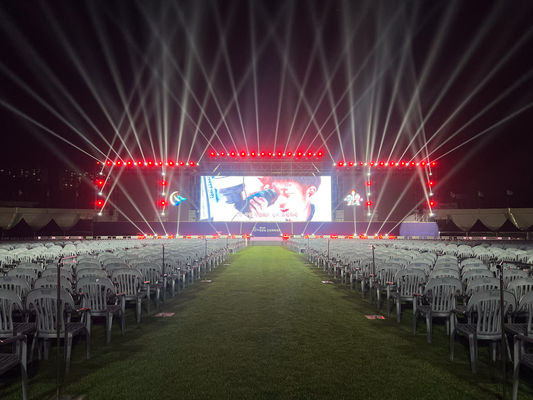 Σταθερή οθόνη εγκατάσταση 1/2 απάτη 8000mcd διαφήμισης επίδειξης των υπαίθριων οδηγήσεων P10