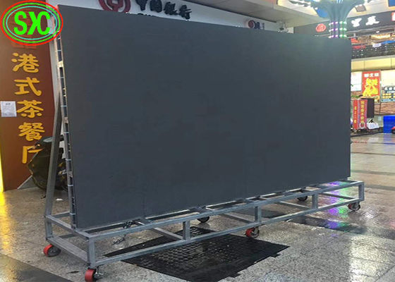 Καλή τιμή Τηλεοπτική οθόνη τοίχων των οδηγήσεων επίδειξης P4.81 των υπαίθριων οδηγήσεων ενοικίου με την κινητή δομή χάλυβα σε απευθείας σύνδεση