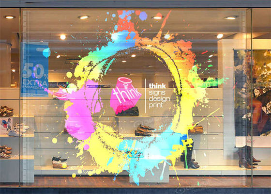 Διαφανής οθόνη LED SMD2121 Μέσος όρος χωρίς βλάβη 1000 ώρες Διαφανής διαφήμιση