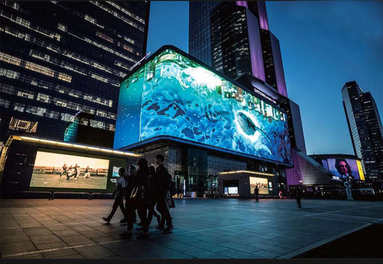 Υψηλής ανάλυσης εξωτερική οθόνη p10 Full Color LED με σταθερή απόδοση για σήμα τηλεοπτικής μετάδοσης 10mm Pixel Pitch 7000 cd/m2 φωτεινότητα 16.7 εκατομμύρια χρώματα IP65/IP54 Προστασία 800W/m2