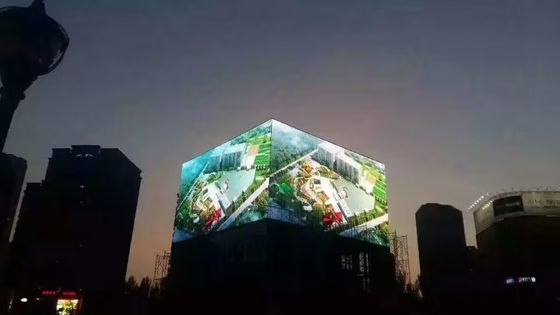 Υψηλής ανάλυσης εξωτερική οθόνη p10 Full Color LED με σταθερή απόδοση για σήμα τηλεοπτικής μετάδοσης 10mm Pixel Pitch 7000 cd/m2 φωτεινότητα 16.7 εκατομμύρια χρώματα IP65/IP54 Προστασία 800W/m2