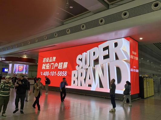 Ρυθμιζόμενη φωτεινότητα για εξωτερική και εσωτερική οθόνη LED πλήρους χρώματος P3.9 με LED Epistar και IC MB5124