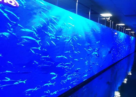 Καλή τιμή P4 Εσωτερικό πλήρες χρώμα LED βίντεο οθόνη τοίχου 4mm SMD2121 IP43 Αλουμίνιο ντουλάπι σε απευθείας σύνδεση