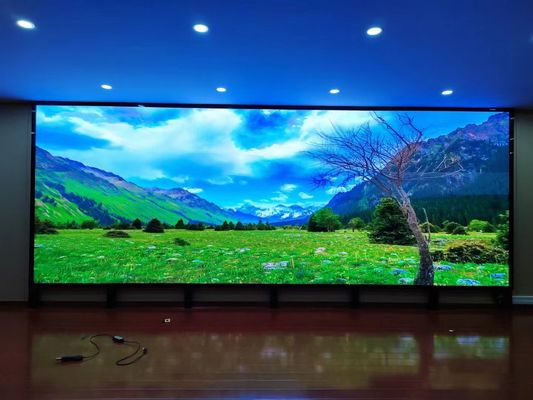 Ηθική οθόνη LED υψηλής ευκρίνειας εσωτερικού χώρου 160000 Dot/m2 Πυκνότητα και 128*64dots Ανάλυση μονάδας για τις απαιτήσεις των πελατών