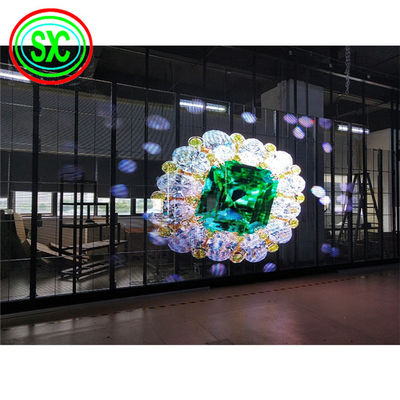 Καλή τιμή Ελαφριά Διαφανής Οθόνη LED με Υλικό Αλουμινίου και Βάρος Μονάδας 0,2KG/PC σε απευθείας σύνδεση