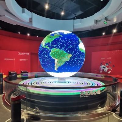 Καλή τιμή Οθόνη LED σφαιρικού σχήματος DC5V για λειτουργία εμφάνισης βίντεο, κειμένου και εικόνας σε απευθείας σύνδεση