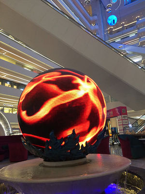 LED οθόνη σφαίρας συντήρησης μπροστινής εξυπηρέτησης για απόδοση εμφάνισης βίντεο/κείμενο/εικόνας