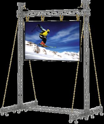 Ενοικιαζόμενη οθόνη LED με υλικό αλουμινίου χύτευσης, με διαστάσεις ντουλαπιού 500*500mm και αναλογία αντίθεσης 3000:1