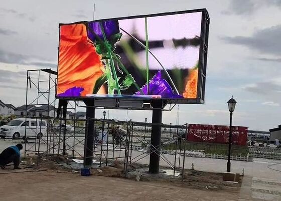 P6 Αδιάβροχη εξωτερική οθόνη LED διαφήμιση με ρυθμό ανανέωσης 3840hz
