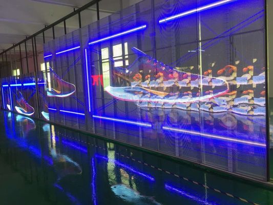 Καλή τιμή Διαφανής οθόνη LED IP43 62500 σημεία/τ.μ. 3 έτη εγγύηση σε απευθείας σύνδεση