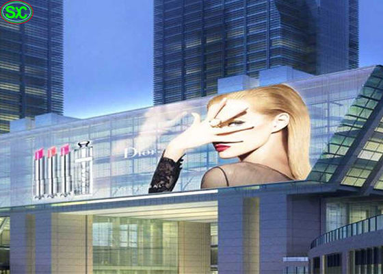 P12 εύκαμπτη κυρτή οδηγημένη διαφανής οθόνη επίδειξης με τη διαφάνεια 90%