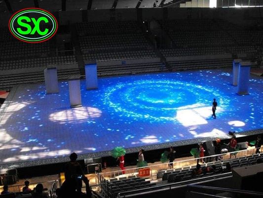 υπαίθριο φως Diy χρώματος p10 πλήρες επάνω στη πίστα χορού με τη μάσκα πατωμάτων Skidproof, μέγεθος που προσαρμόζεται