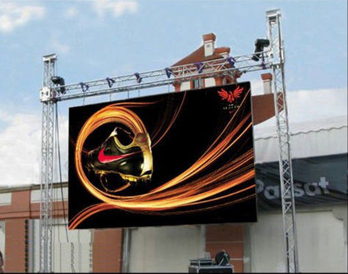 Καλή τιμή P10 Εξωτερική πλήρης χρώσης LED αλουμινένια οθόνη πετάγματος SMD2121 Σιδηρούν/ατσάλινο πλαίσιο σε απευθείας σύνδεση