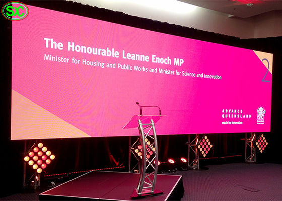 Σκηνικών γεγονότων GOB P1.6 εσωτερικός πλήρης τοίχος TV επίδειξης χρώματος 2500cd/㎡ ψηφιακός οδηγημένος