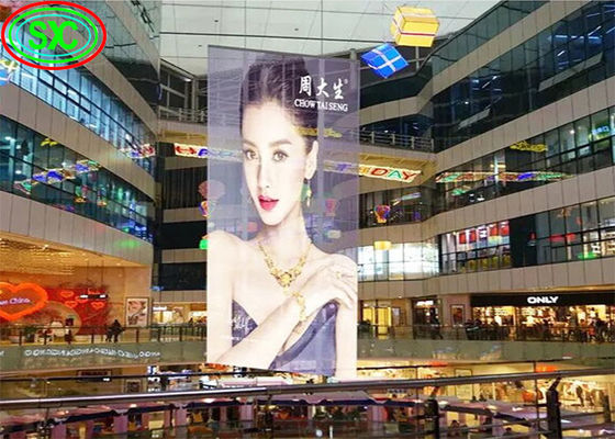 Καλή τιμή Διαφανής οθόνη LED P3.91-7.82mm για γυάλινους τοίχους κουρτινών σε απευθείας σύνδεση
