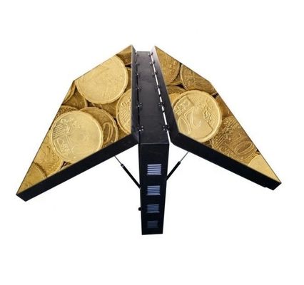 6mm Pixel Pitch Εξωτερική πλήρης χρωματική οθόνη LED Ασύρματος έλεγχος εμπρός/πίσω IP65/IP54 Σιδερωμένο ατσάλινο ντουλάπι 32.5kg