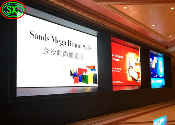 Οδηγημένα τηλεοπτικά οπτικοακουστικά μέσα τοίχων επιτροπής επίδειξης των σκηνικών P3.91 P4.81 εσωτερικών οδηγήσεων των άριστων οδηγήσεων για τα γεγονότα