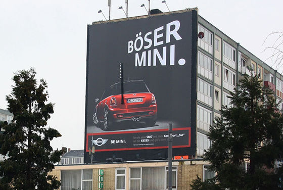 Ανερόστερος εξωτερικός IP65 Πλήρης χρώσης P10 LED οθόνη οθόνης βίντεο τοίχος CE Rohs Εγκρίθηκε